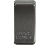 Knightsbridge GDWARMSB Switch Cover "WARMING DRAWER" - Smoked Bronze