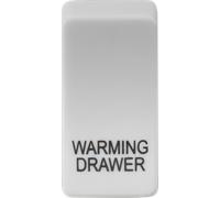 Knightsbridge GDWARMU Switch Cover "WARMING DRAWER" - White