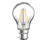 Knightsbridge GLS8BCC LED Lamp, 230 V, 8 W, 60 mm, BC, Clear Glass, 3000K