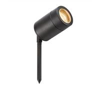 KnightsBridge GU10 35W Garden Spike Light - Black Aluminium