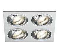 Knightsbridge AMA4TSBC Ambar Quad Tilt Square Downlight Brushed Chrome