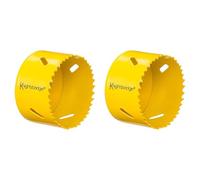 Knightsbridge HS72MM Bi-metal Holesaw, Yellow, 72mm (Pack of 2)