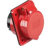 Knightsbridge IN0017 Industrial Connectors 415V IP44 16A Angled Panel Mount Socket 3P+N+E
