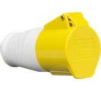 Knightsbridge IN002 110V IP44 16A Connector 2P+E, 110 V, Yellow