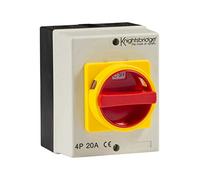Knightsbridge IN0025 Iolator IP65 20A Rotary Isolator 4P Ac (230V-415V)