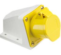 KnightsBridge 110V IP44 16A Angled Surface Mount Socket 2P+E