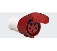 Knightsbridge IN0015 Industrial IP44 Connector 3P+N+E, red, 415V 16A