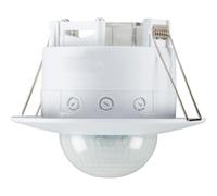 Knightsbridge Recessed PIR Sensor, White, Diameter - 110 Height-90 Projection-34
