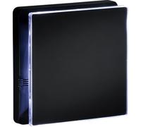 Knightsbridge IP45 100mm/4 inch LED Backlit Extractor Fan with Overrun Timer - Matt Black