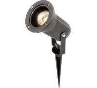Knightsbridge IP54 Directional Garden Spike/Wall Spotlight, Aluminium, GU10, 50 W, Black