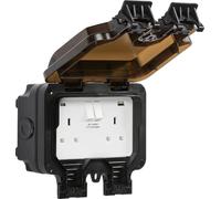 Knightsbridge IP66 13A 2G SP Switched Socket with Dual USB A+C [5V DC4.0A shared]