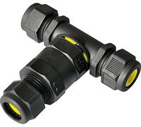 Knightsbridge JB003 IP68 16A 3-Way Cable Connector (3 Pole), Grey