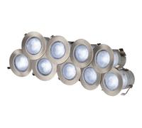 Knightsbridge Kit16W Outdoor Ip65 10X0.2W Led (6000K Cool White) Kit In A Stainles Steel Finish