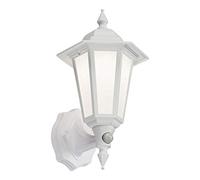 Knightsbridge LANT2 W LED Wall Lantern with PIR, 230 V, IP54, White