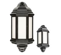 Knightsbridge LANT3 230V IP54 8W LED Half Wall Lantern - Black