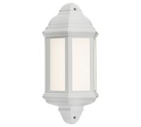 Knightsbridge LANT3W 230V IP54 8W LED Half Wall Lantern - White