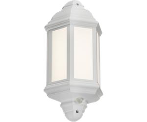 Knightsbridge LANT3WP 230V IP54 LED Half Wall Lantern with Photocell Sensor - White