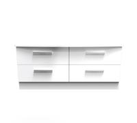 Knightsbridge Large Chest of Drawers White 4 Drawers 112cm