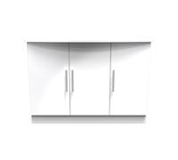 Knightsbridge Large Sideboard White 3 Doors 112cm