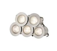 Knightsbridge LED Decking Lights, Stainless Steel, Warm White