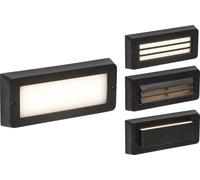 Knightsbridge BL5BK 230V IP65 5W LED CCT Adjustable Surface Mount Brick light - Black