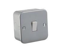Knightsbridge M2000 Metal Clad 10A 1G 2 Way Light