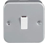 Knightsbridge M8341 Metal Clad 20A 1G DP Switch, Grey, 45.0 mm*82.0 mm*82.0 mm