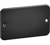 Knightsbridge M8600TB Metalclad 2G Blanking Plate - Textured Sand Black Finish