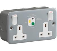 Knightsbridge 13A 2G DP RCD Switched Socket - 30mA (Type A) - M9RCD