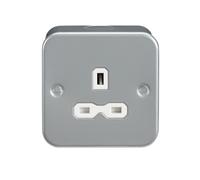 Knightsbridge MR7000U Metal Clad 13A 1G Unswitched Socket
