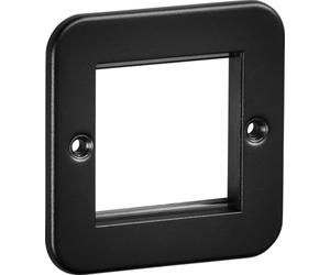 Knightsbridge Metalclad 2G Modular Faceplate -Textured Sand Black Finish