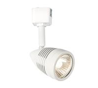 Knightsbridge ML503-230V GU10 TRACK FULLY FLEXIBLE SPOTLIGHT 50W MAX WHITE DIMMABLE W/ROTATION & TILT