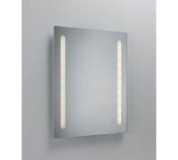 Knightsbridge MLBA6045F Battery Operated IP44 LED Bathroom Mirror with Frosted Panels
