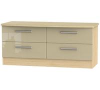 Knightsbridge Mushroom and Light Oak Bed Box