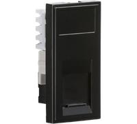 Knightsbridge NETC6ABK UTP CAT6A RJ45 Outlet module 25 x 50mm - Black