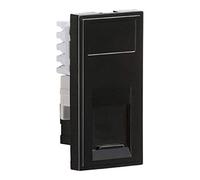 Knightsbridge NETCAT6BK RJ45 Outlet Module 25 mm x 50 mm in Black