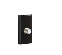 Knightsbridge NETSATBK SAT TV Outlet Module, Black, 25 mm x 50 mm
