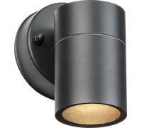 Knightsbridge OBEX1BK OBEX 230V IP55 GU10 Fixed Single Wall Light - Matt Black (Lamp Not Included)