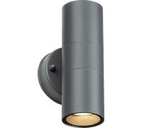Knightsbridge OBEX2A OBEX 230V IP55 GU10 Fixed Up/Down Wall Light - Anthracite (Lamp Not Included)