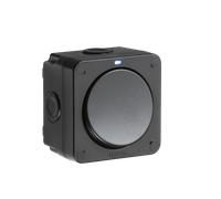 KnightsBridge IP66 SP 2 Way Switch - Black - 1G