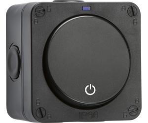 Knightsbridge OP21T Weatherproof IP66 16A 1G Time Delay Switch - Black