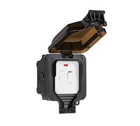 Knightsbridge IP66 13A switched fused spur unit with neon - OP63N