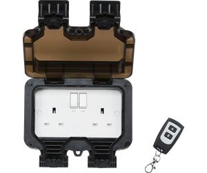Knightsbridge OP9R Weatherproof Remote Controlled IP66 13A 2G outdoor Socket