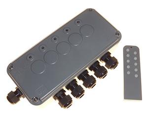 Knightsbridge Outdoor IP665G IP66 5G Remote Switch Box, 230 V, Grey