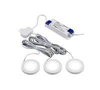 Knightsbridge Pack of 3 Cool White LED Dimmable Under Cabinet Lights in White