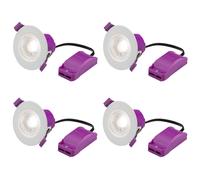 Knightsbridge RE6CTF RenuLED Fixed - 6W IP65 Fire-Rated LED Downlight with 3 x CCT (4 Pack)