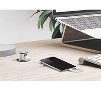 Knightsbridge Recess Mount Pop Up Dual USB Charger, Black