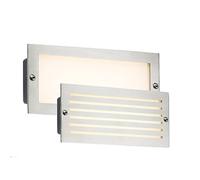 Knightsbridge BLED5SW 230V IP54 5W White LED Recessed Brick Light - Brushed Steel Fascia