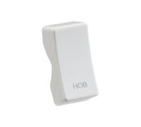 Knightsbridge CUHOB White Curved Edge Rocker Cover "HOB"