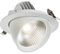 Knightsbridge SA3040CAD SARA 230V IP20 LED Recessed Tri-Wattage and CCT 0-10V Scoop Downlight - 30W/35W/40W